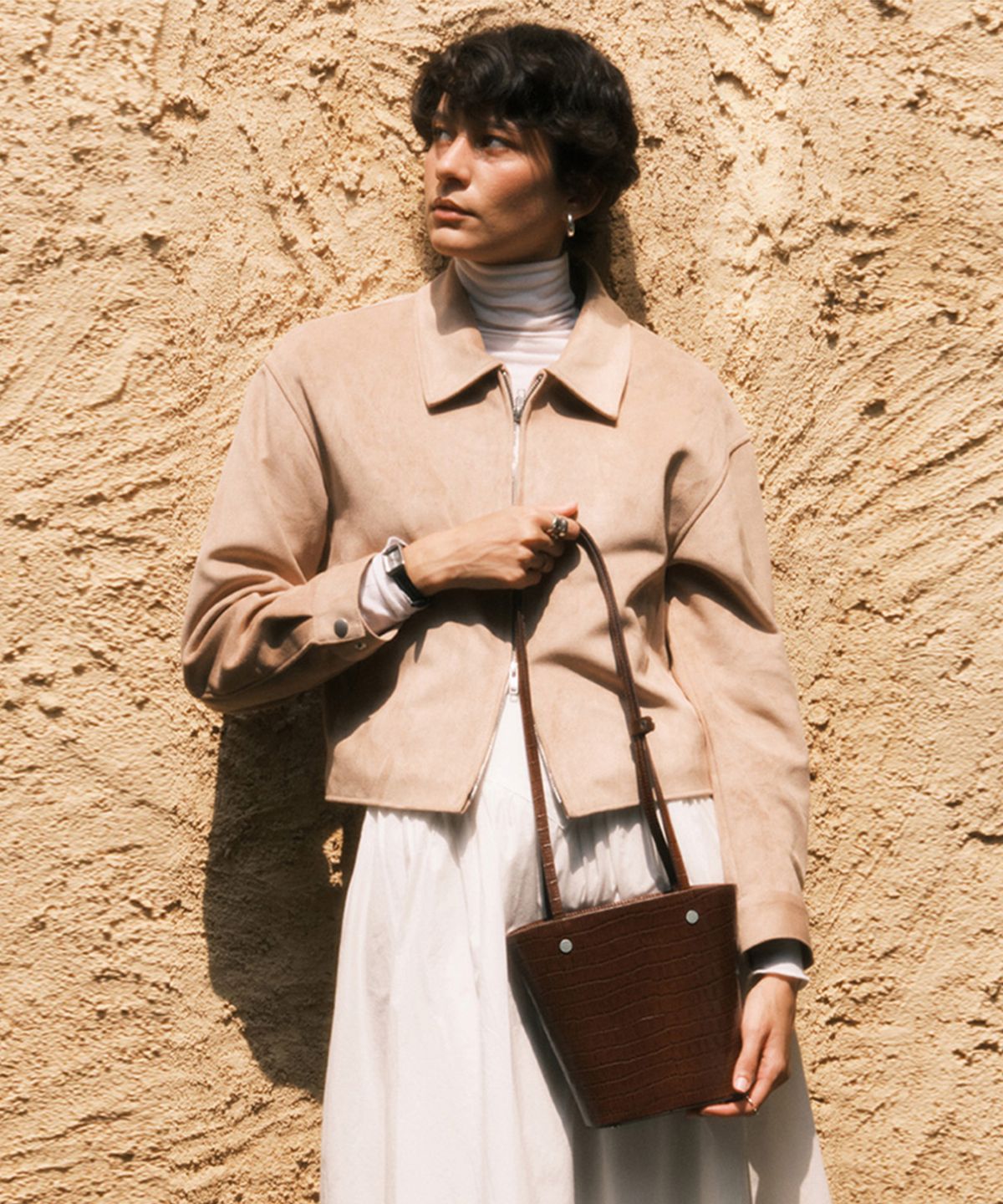 투에투아(TUETTOI) Pave Bag Brown