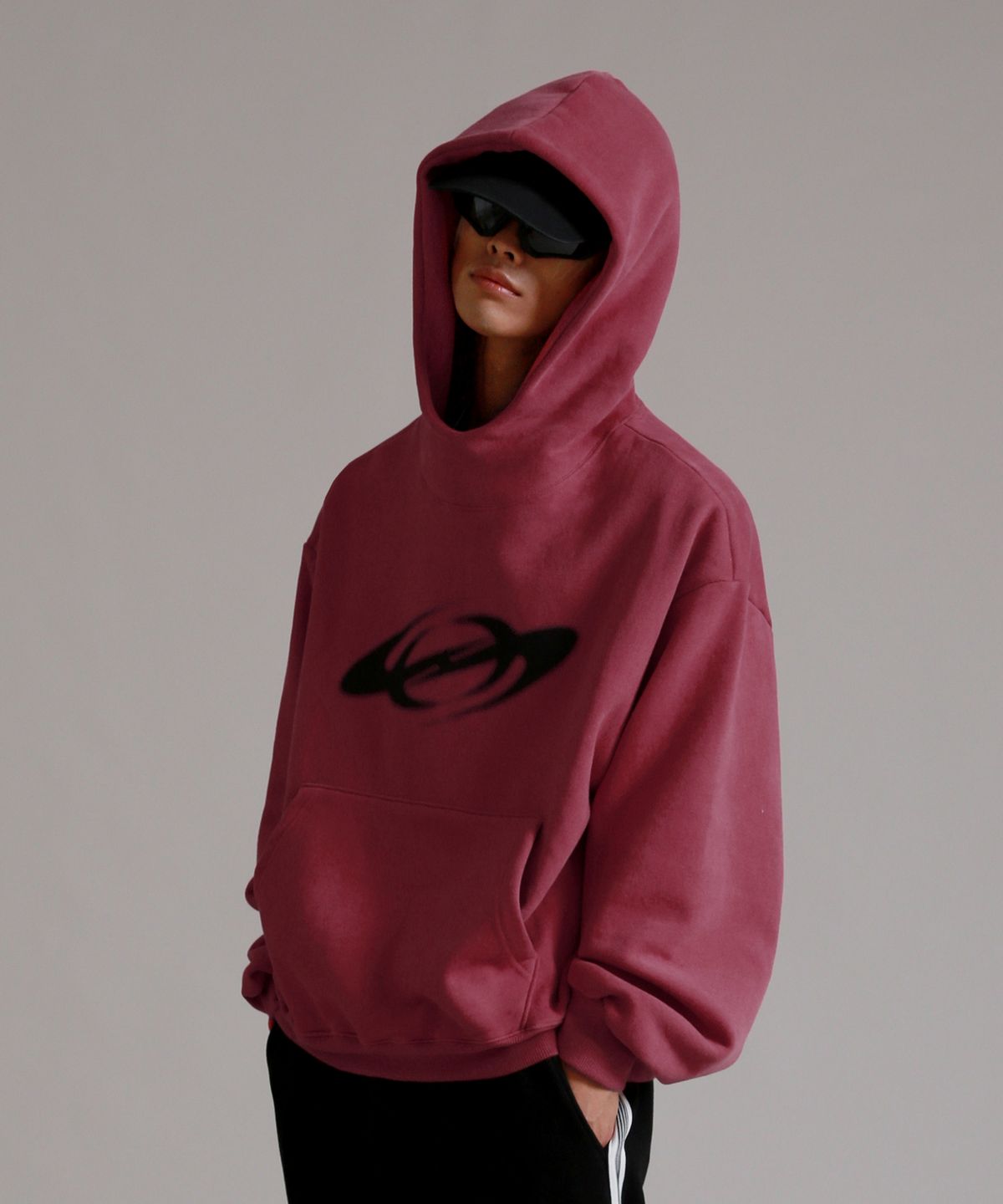 라이크더모스트(LIKE THE MOST) 이펙트 피치스킨 오버 후디_인디핑크