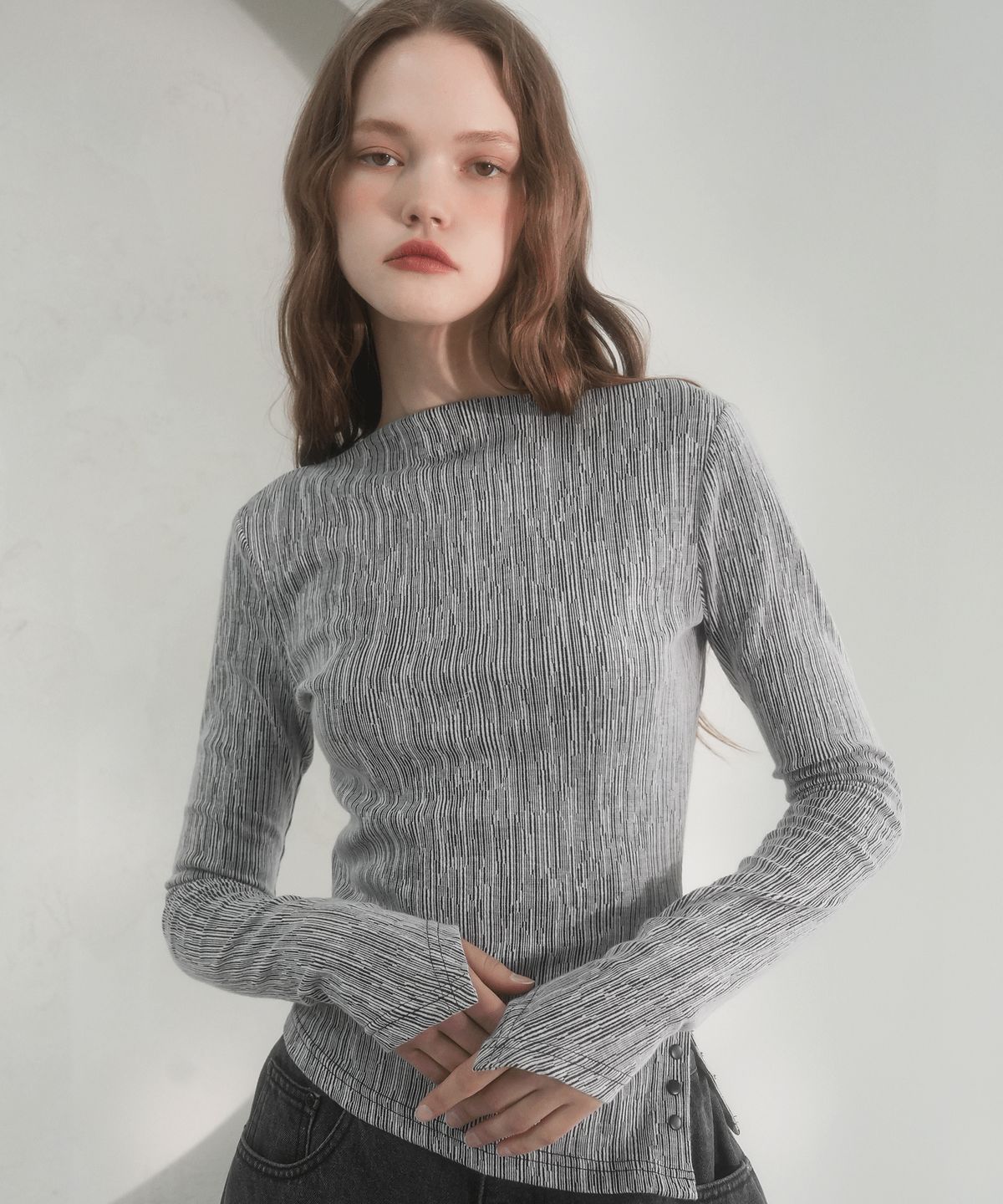 비바셔스(VIVACIOUS) Snap Long Sleeve - 2COL