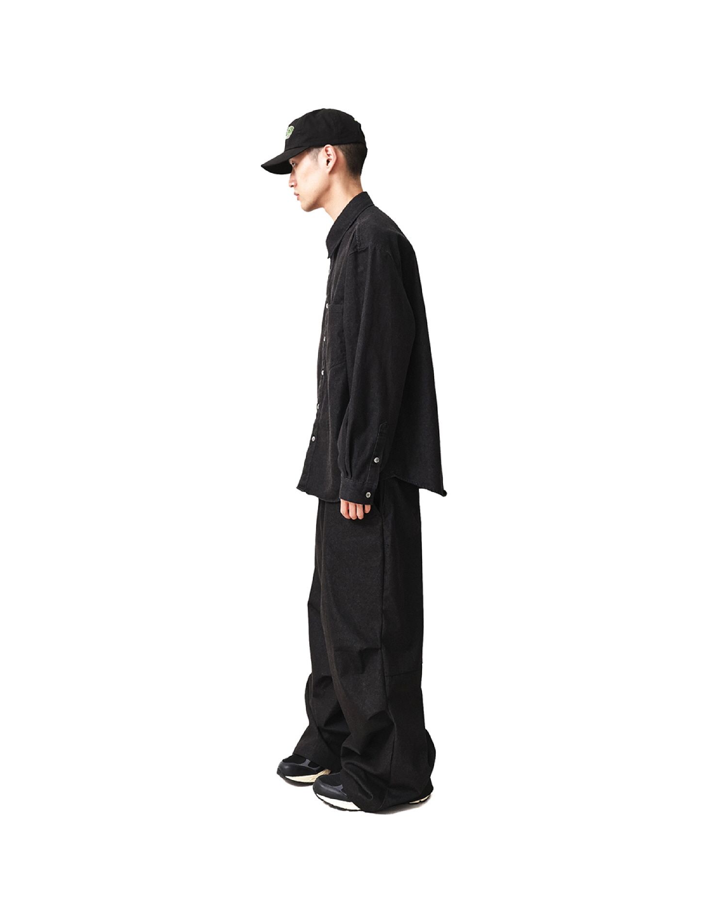 MUSINSA公式 | 999HUMANITY PARA EASY PANTS (BLACK DENIM)