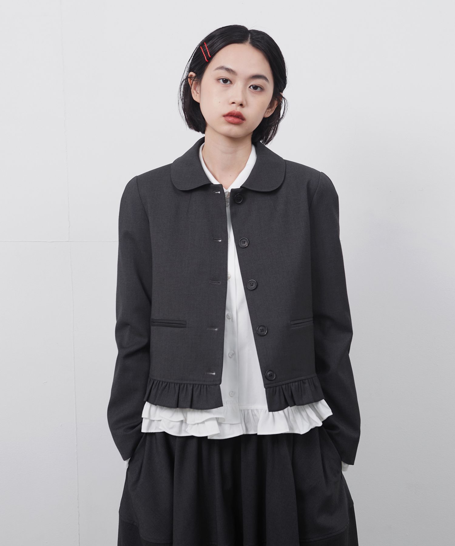 【期間限定】 MUSINSA公式 | CHARCOAL JACKET, FRILL ROUND OHESHIO ジャケット・アウター