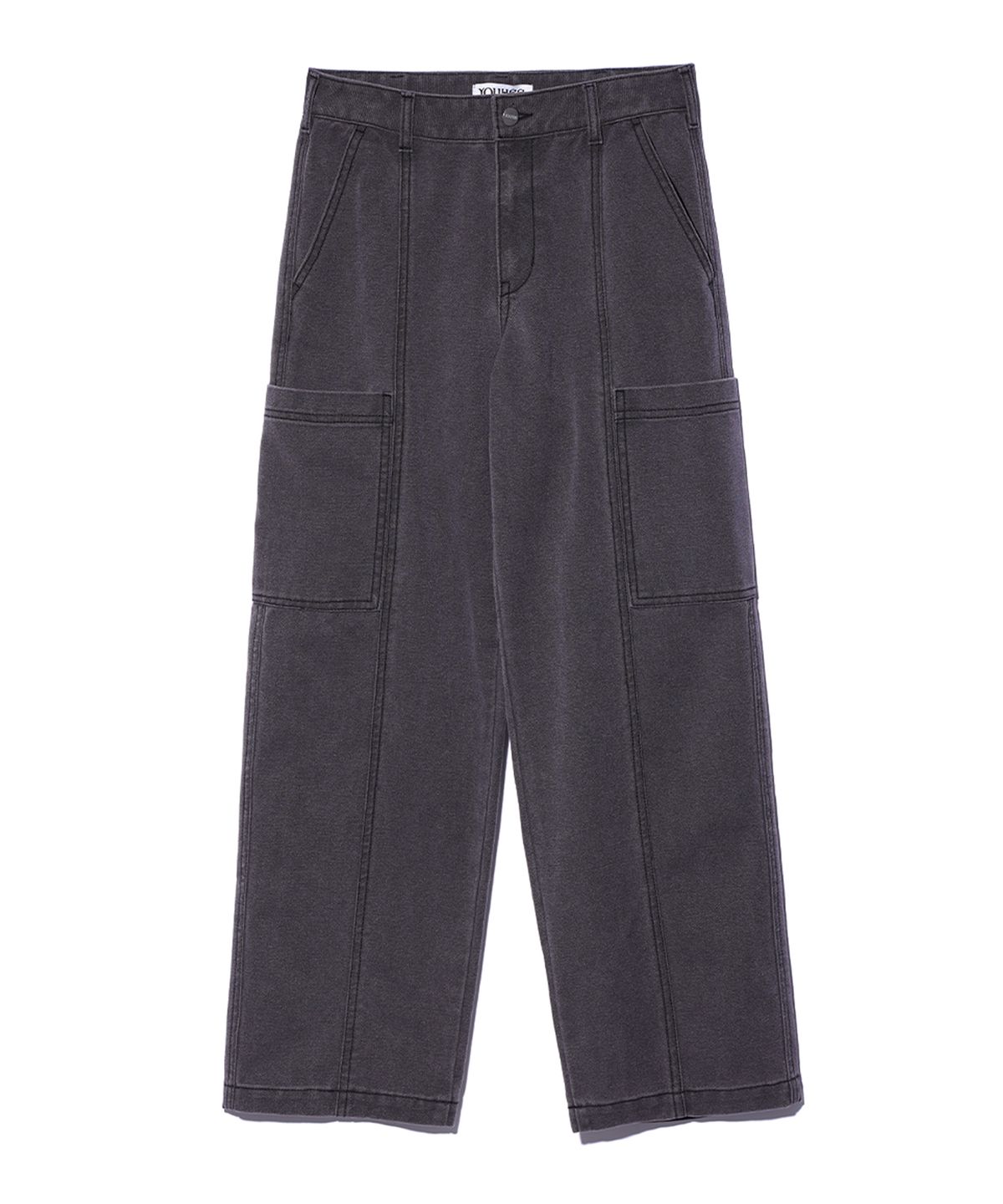 유희(YOUHEE) WASHED DENIM PANTS CHARCOAL