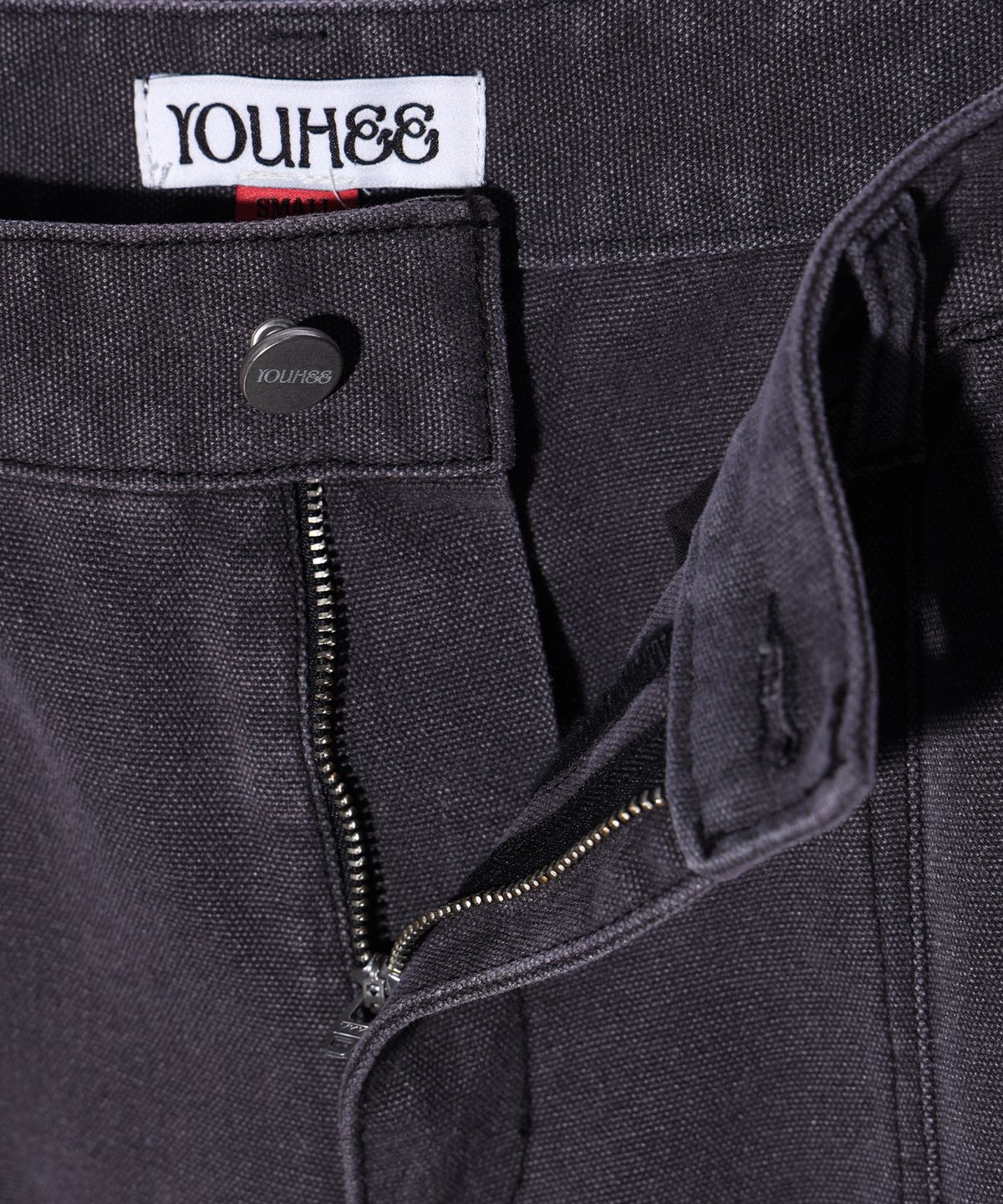 유희(YOUHEE) WASHED DENIM PANTS CHARCOAL