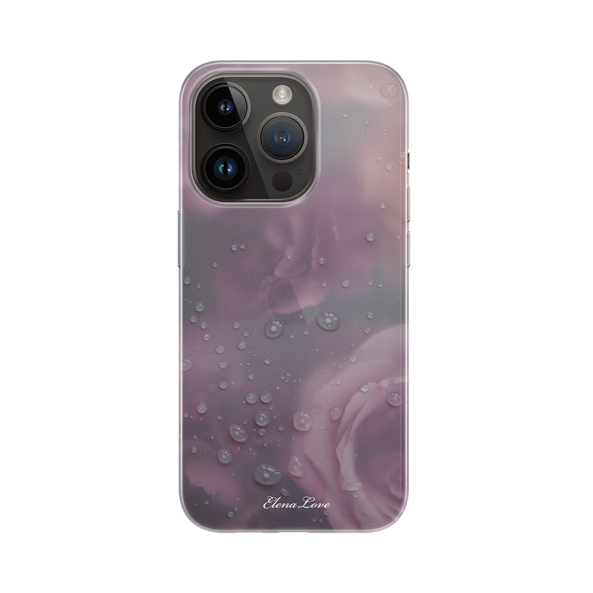 엘레나 러브(ELENALOVE) [Clear case] Rose in drizzle 클리어케이스