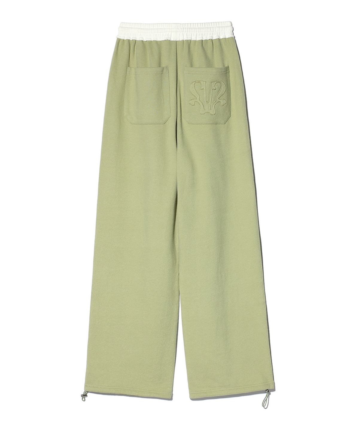 유희(YOUHEE) YOUHEE SYMBOL JERSEY TROUSER GREEN