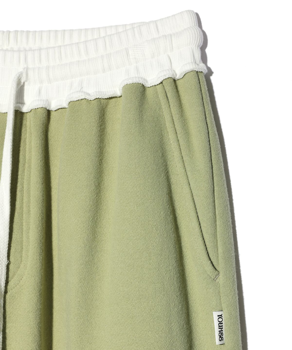 유희(YOUHEE) YOUHEE SYMBOL JERSEY TROUSER GREEN