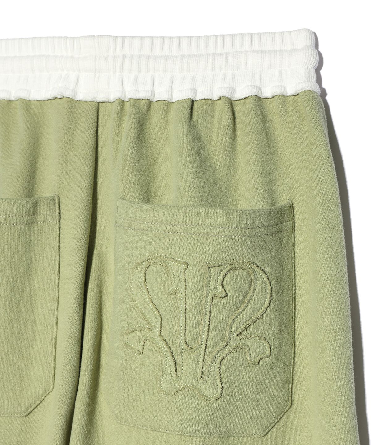 유희(YOUHEE) YOUHEE SYMBOL JERSEY TROUSER GREEN