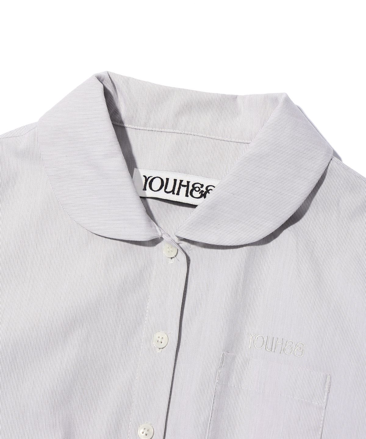 유희(YOUHEE) YOUHEE STRIPE BALLON SHIRTS DRESS IVORY
