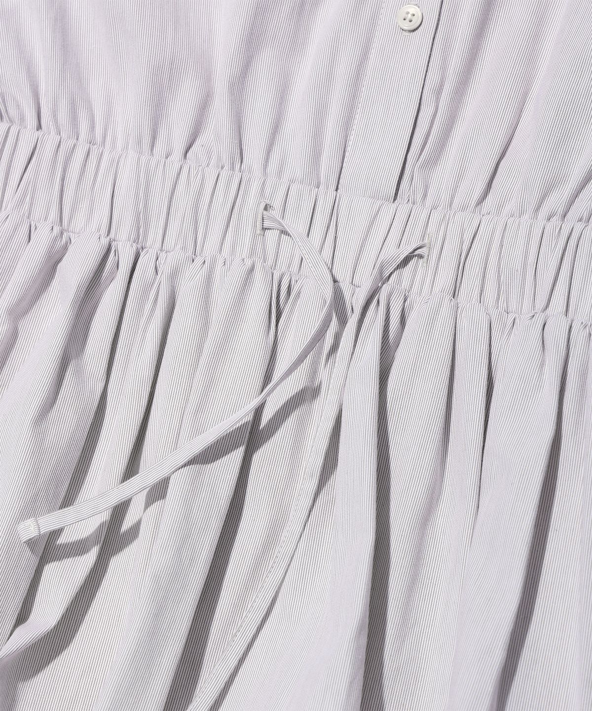 유희(YOUHEE) YOUHEE STRIPE BALLON SHIRTS DRESS IVORY
