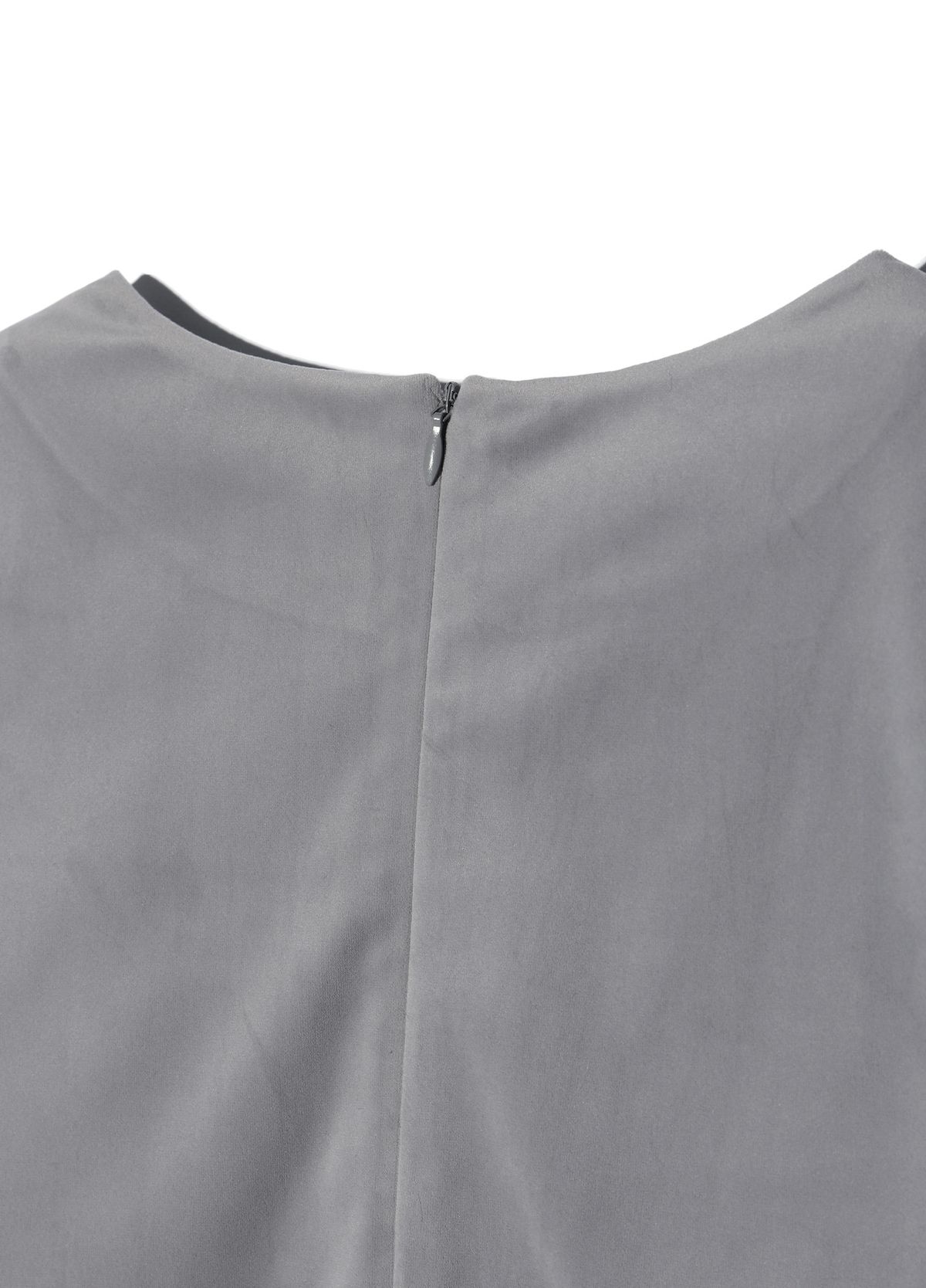 유희(YOUHEE) FLOWER CORSAGE MINI DRESS CHARCOAL