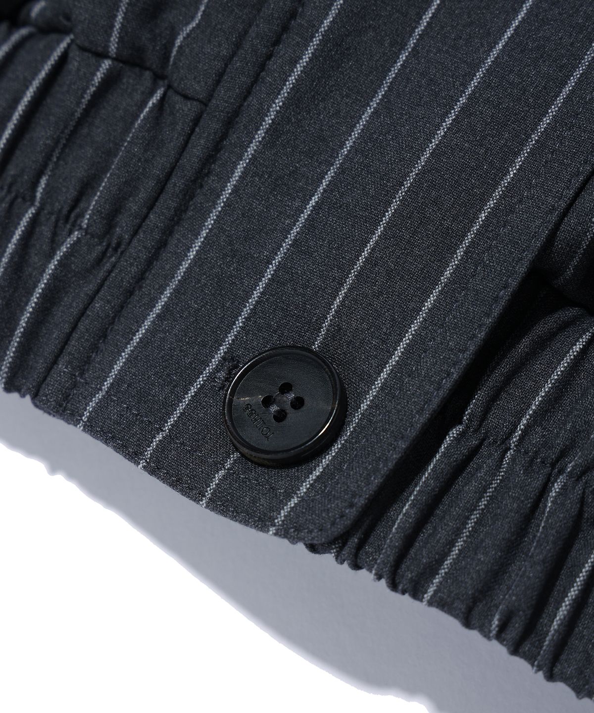 유희(YOUHEE) PIN STRIPE BOMBER JACKET CHARCOAL