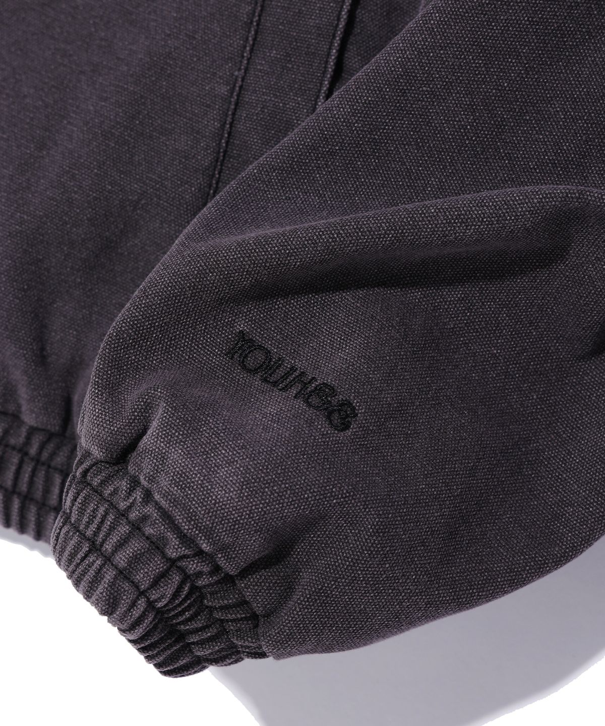 유희(YOUHEE) WASHED DENIM HOODIE JUMPER CHARCOAL