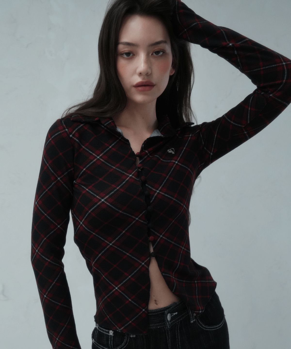 비바셔스(VIVACIOUS) Haley Collar Long Sleeve - 3COL