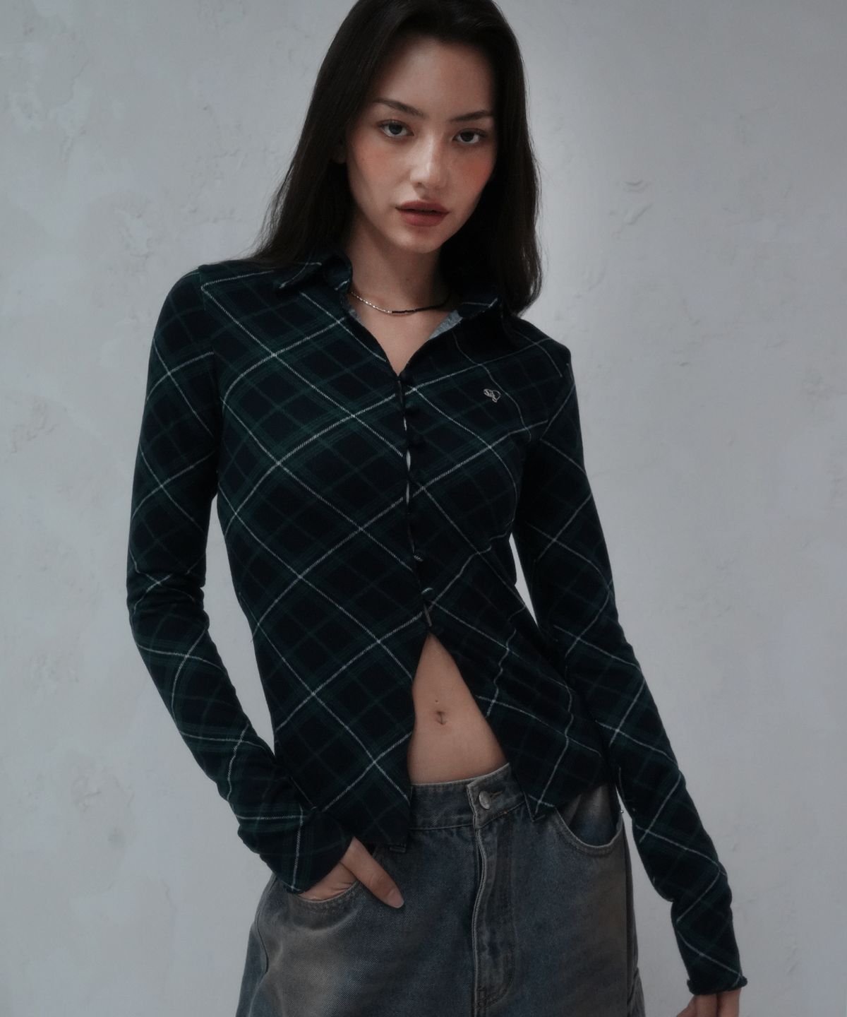 비바셔스(VIVACIOUS) Haley Collar Long Sleeve - 3COL