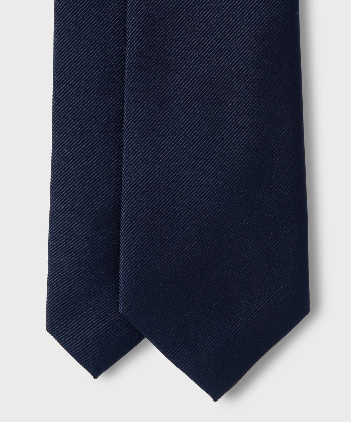 넌블랭크(NONBLANK) 실크 100 솔리드 타이_DARK NAVY