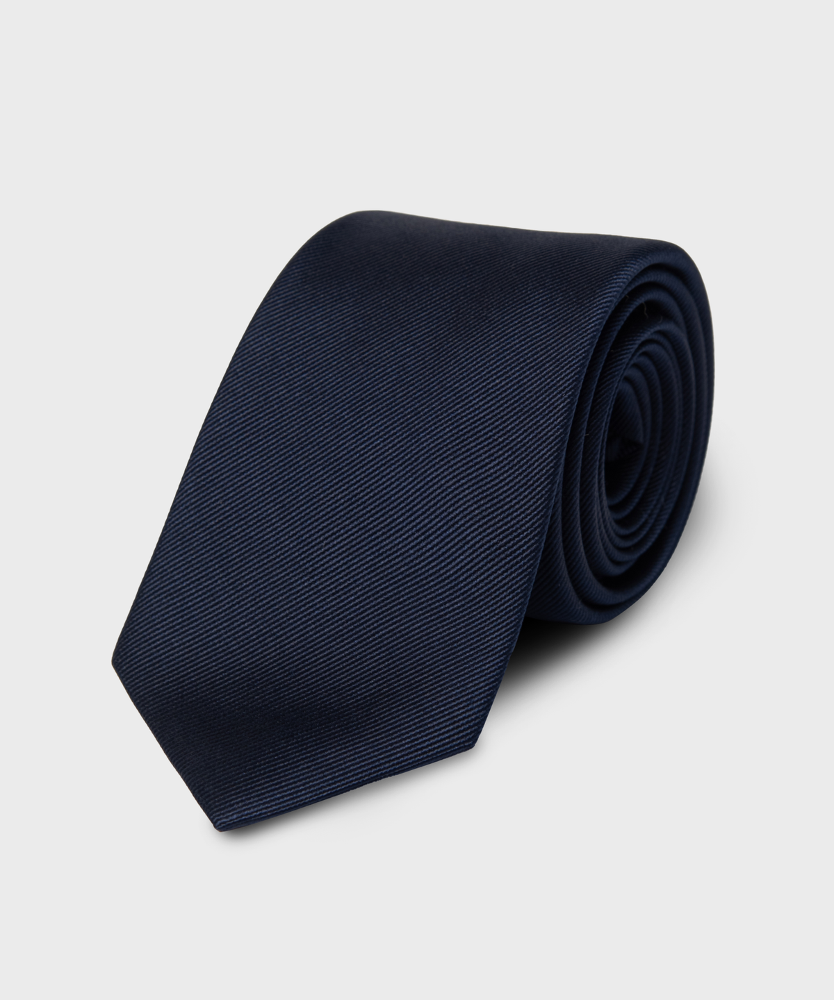 넌블랭크(NONBLANK) 실크 100 솔리드 타이_DARK NAVY