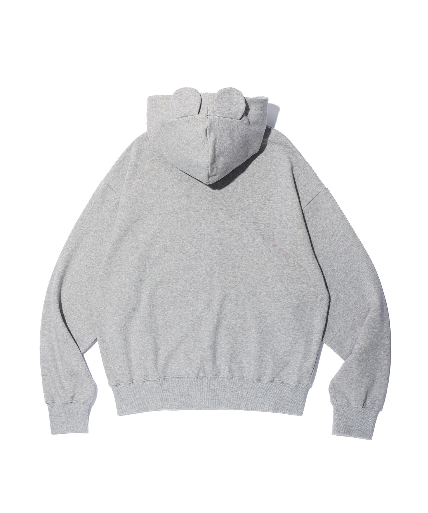 ★YOUHEE★ YOUHEE EAR DETAILED HOODIE ZIPUP MELANGE GREY YHH MUSINSA公式 | YOUHEE YOUHEE EAR DETAILED HOODIE ZIP-UP