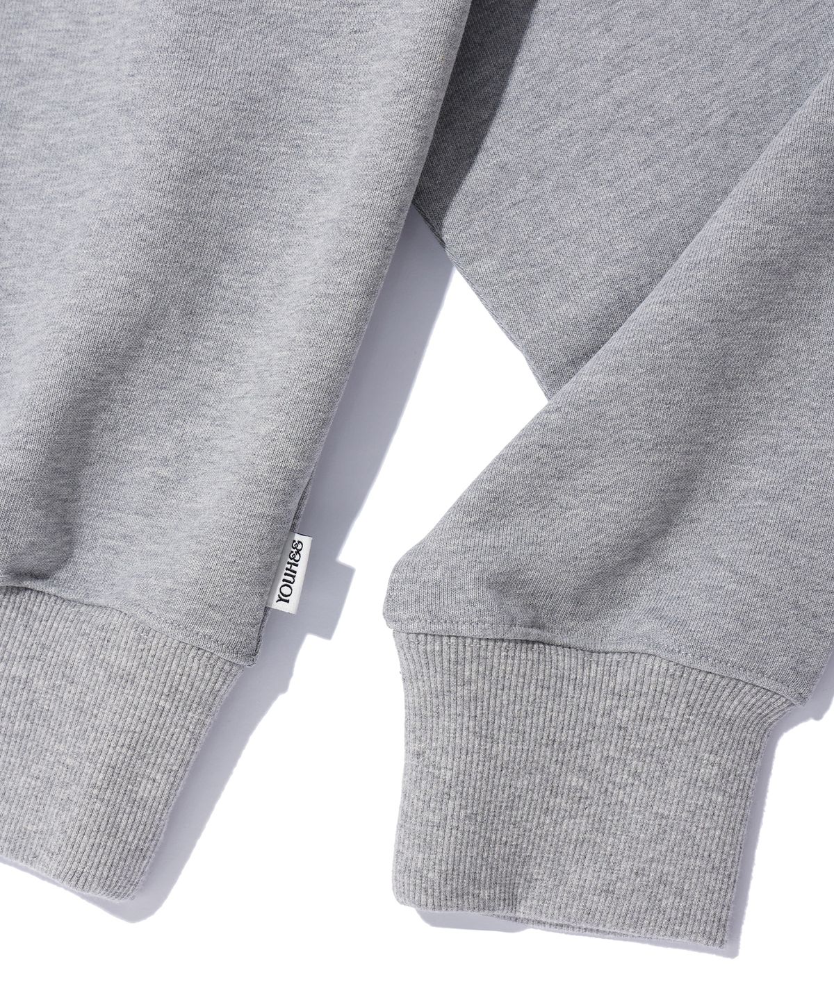 유희(YOUHEE) YOUHEE RIBBON HOODIE MELANGE GREY