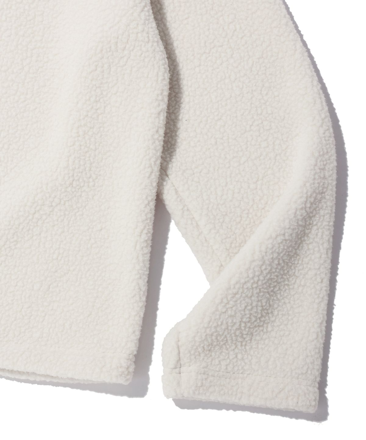 유희(YOUHEE) BOUCLE HALF NECK ZIP-UP SWEATSHIRTS IVORY