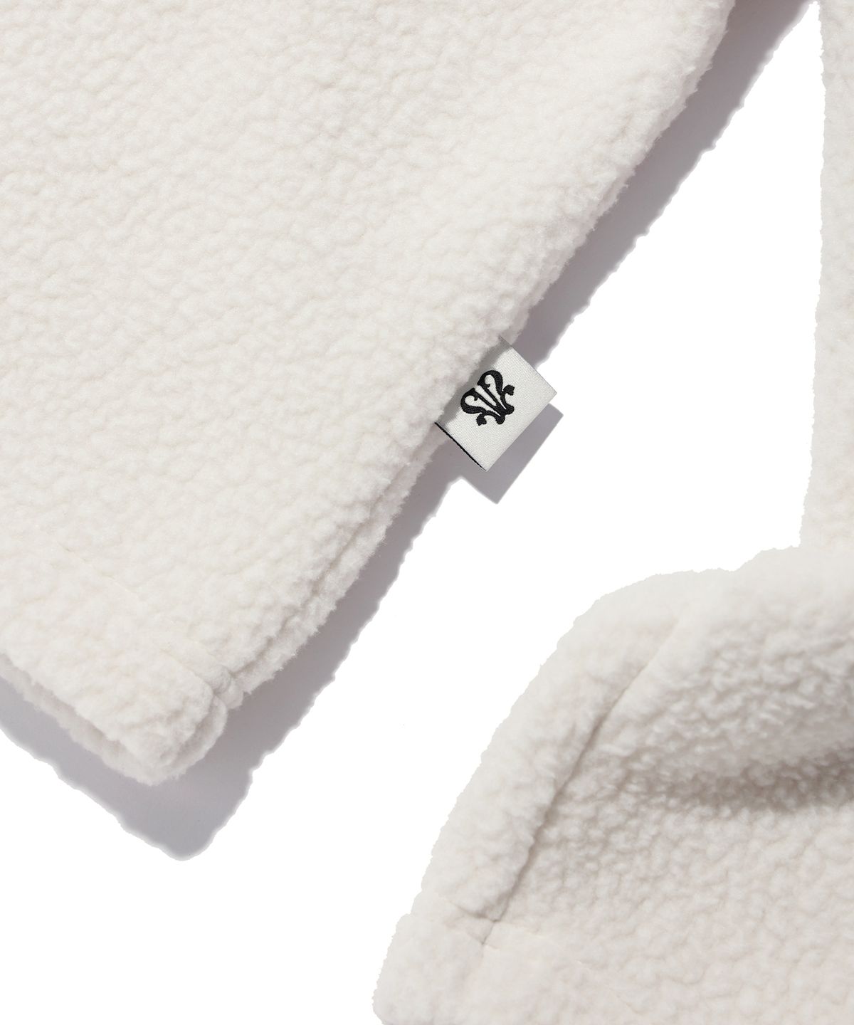 유희(YOUHEE) BOUCLE HALF NECK ZIP-UP SWEATSHIRTS IVORY