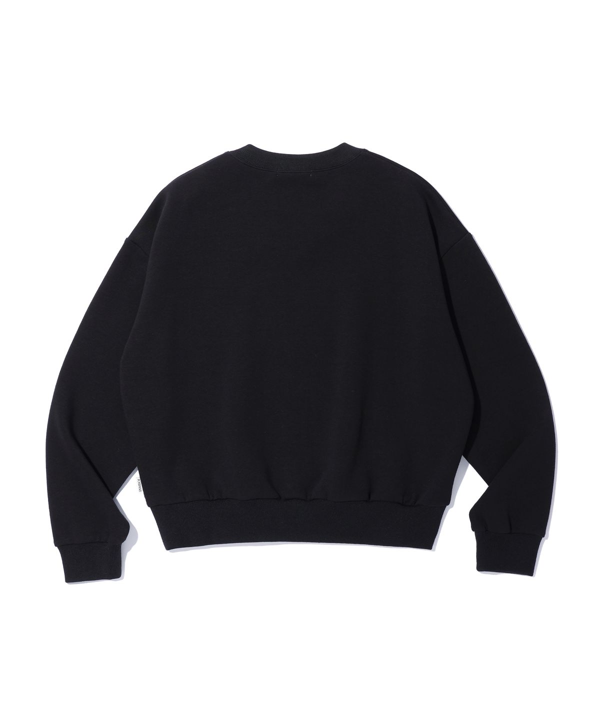 유희(YOUHEE) V-NECK LOGO SWEATSHIRTS BLACK