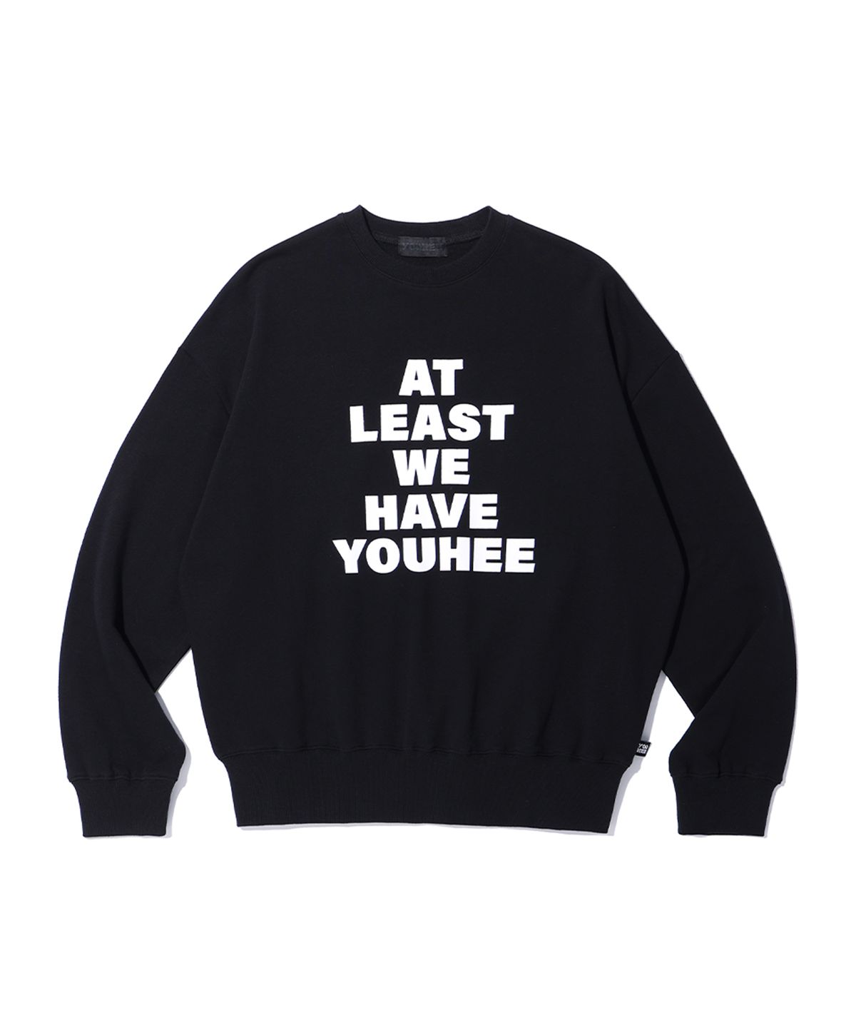 유희(YOUHEE) YOUHEE LETTERING SWEATSHIRTS BLACK