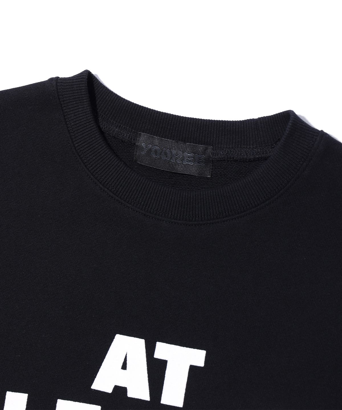 유희(YOUHEE) YOUHEE LETTERING SWEATSHIRTS BLACK