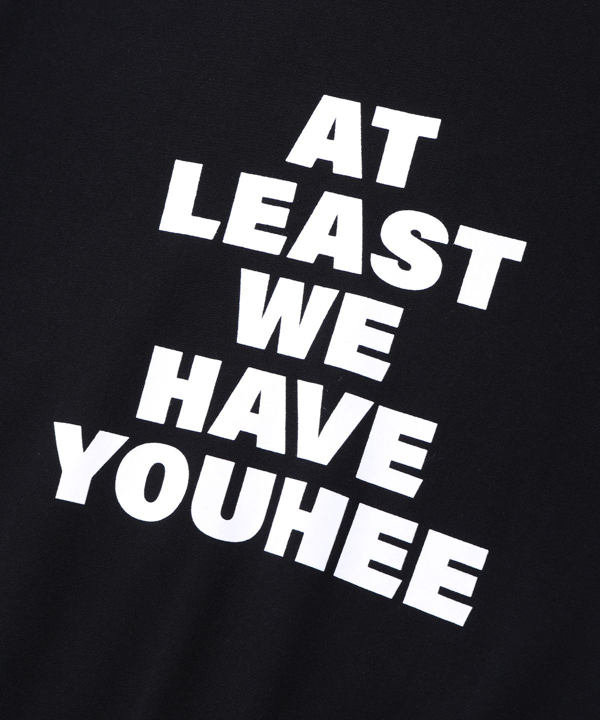 유희(YOUHEE) YOUHEE LETTERING SWEATSHIRTS BLACK
