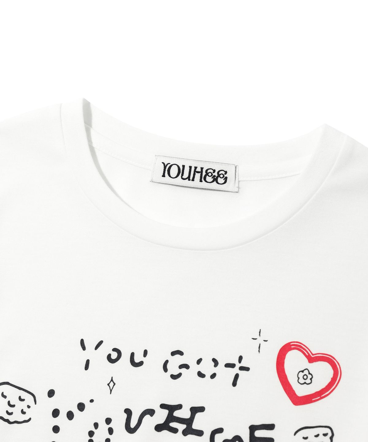 유희(YOUHEE) YOUHEE GRAPHIC LONG SLEEVE WHITE