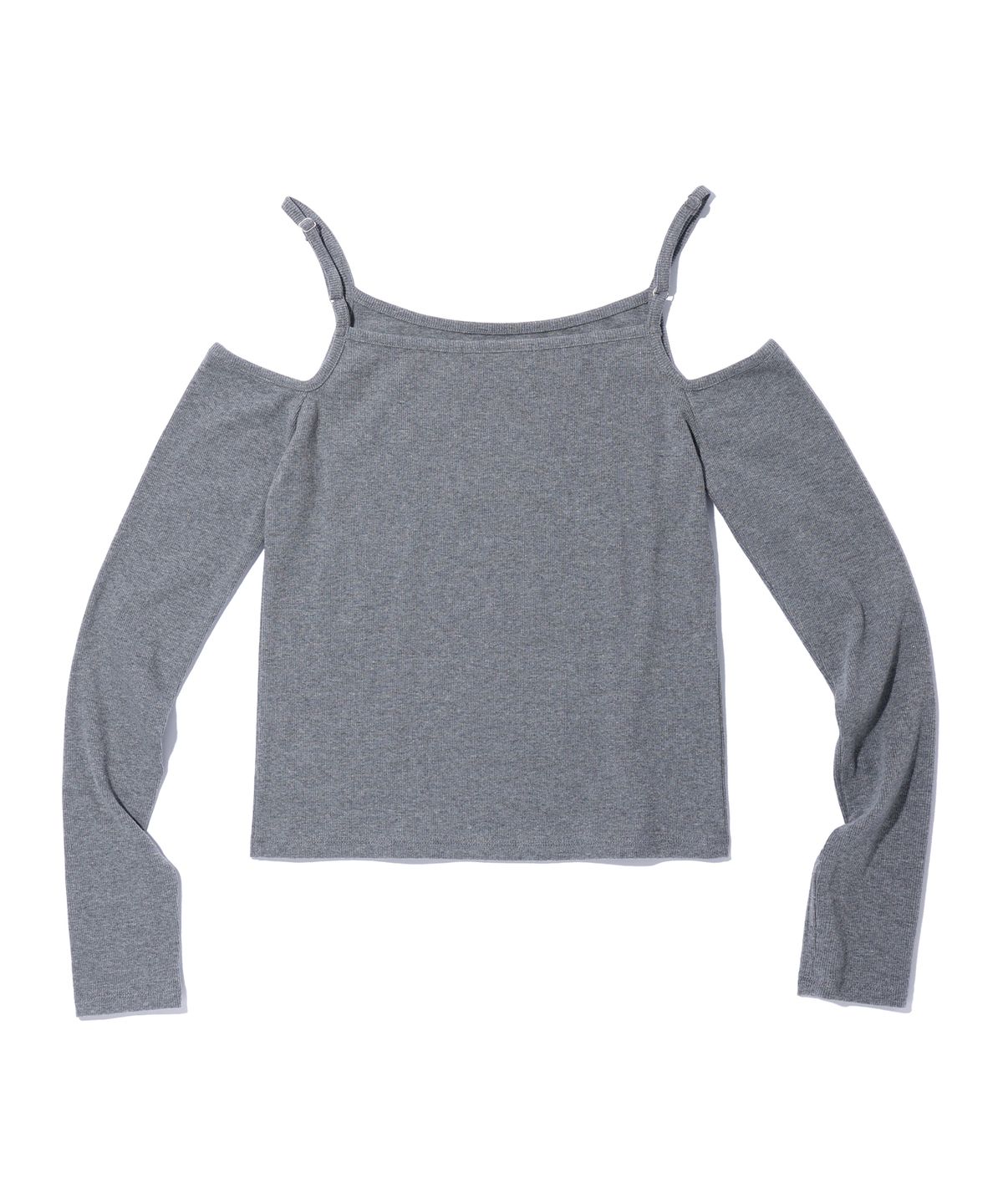 유희(YOUHEE) CUT OUT LONG SLEEVE KNIT GREY