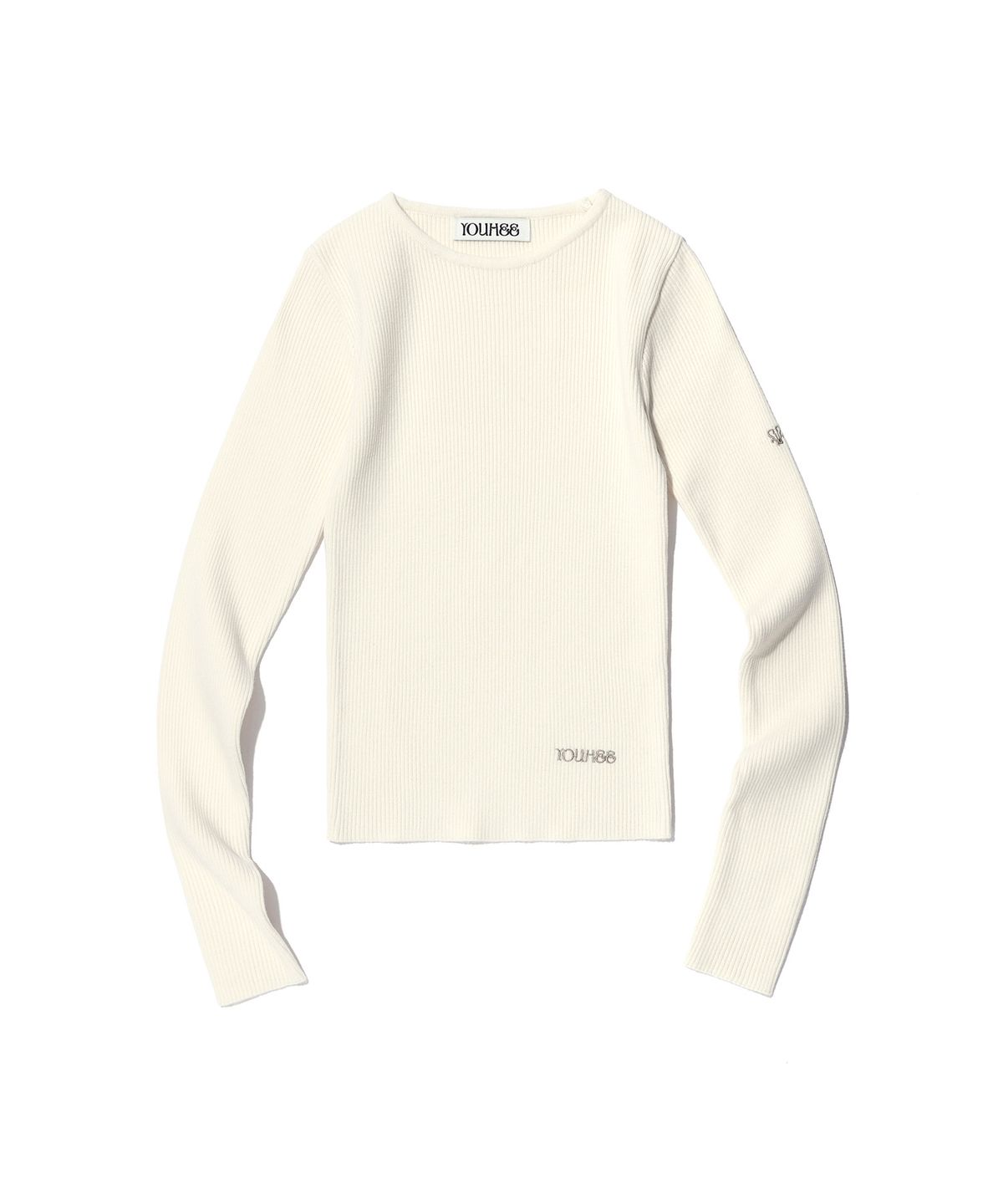 유희(YOUHEE) BASIC LOGO KNIT IVORY