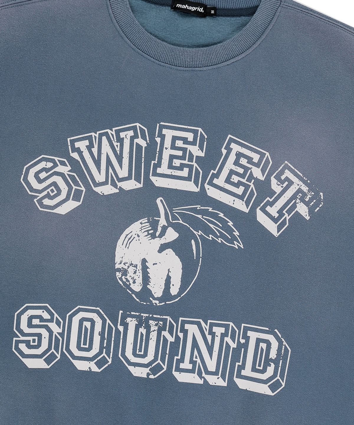 마하그리드(MAHAGRID) FADED SWEET SOUND SWEATSHIRT BLUE(MG2EFMM452A)