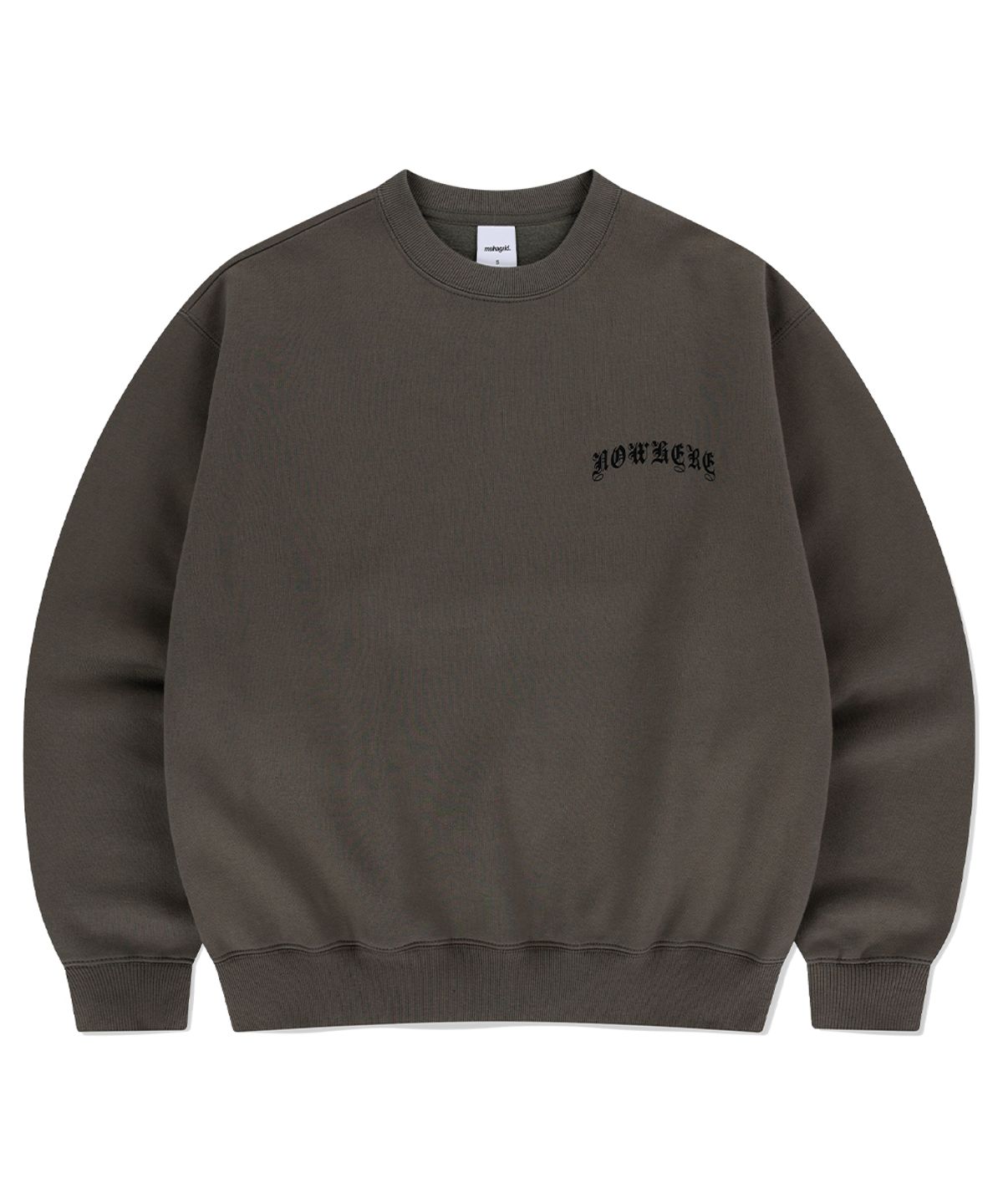 마하그리드(MAHAGRID) BACK NOWHERE SWEATSHIRT BROWN(MG2EFMM453A)