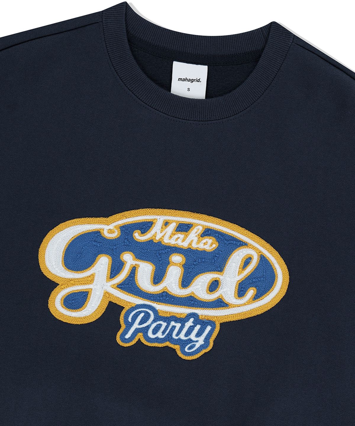 마하그리드(MAHAGRID) MAHAGRID PARTY SWEATSHIRT NAVY(MG2EFMM458A)