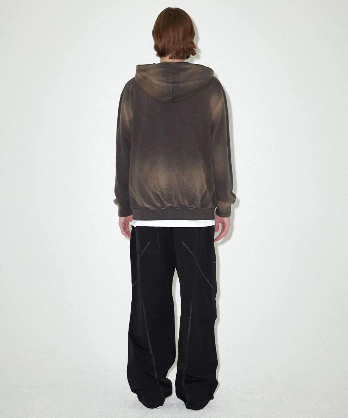 마하그리드(MAHAGRID) SPRAY GRAFFITI ZIP UP HOODIE CHARCOAL(MG2EFMM493A)