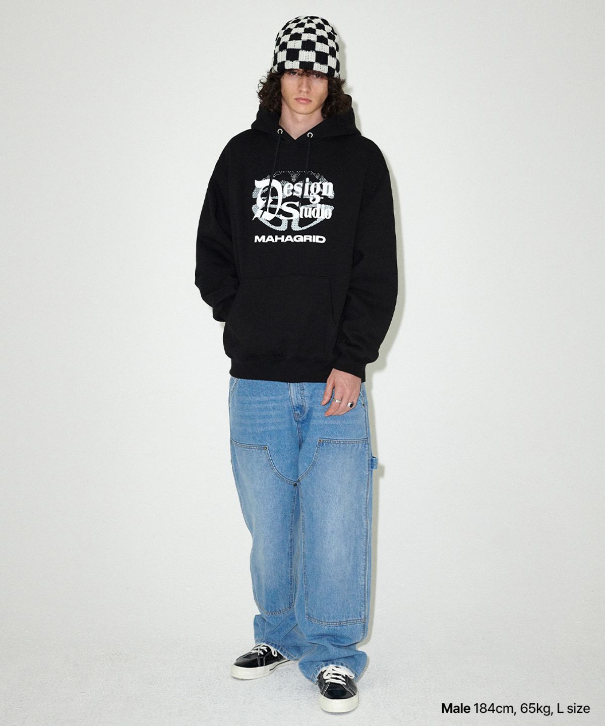 마하그리드(MAHAGRID) DESIGN STUDIO HOODIE BLACK(MG2EFMM411A)