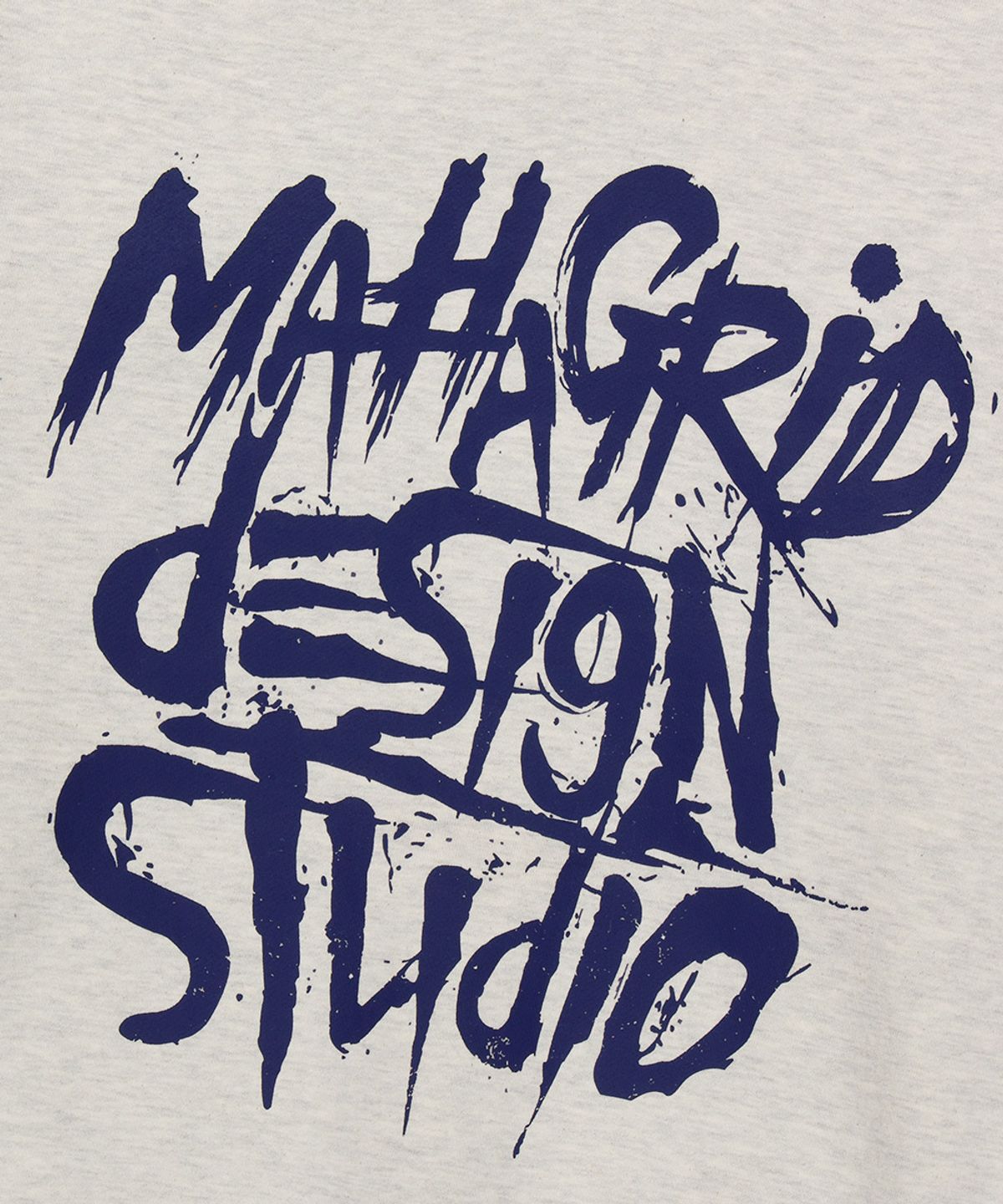 마하그리드(MAHAGRID) SLASH LOGO HOODIE OATMEAL(MG2FFMM427A)