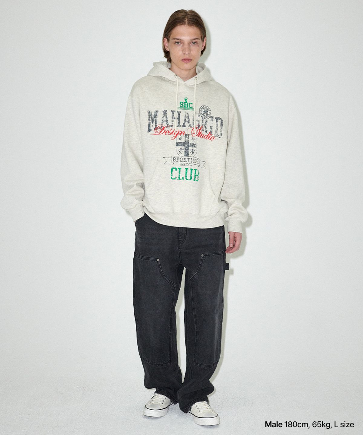 마하그리드(MAHAGRID) SPORTING CLUB HOODIE OATMEAL(MG2EFMM414A)