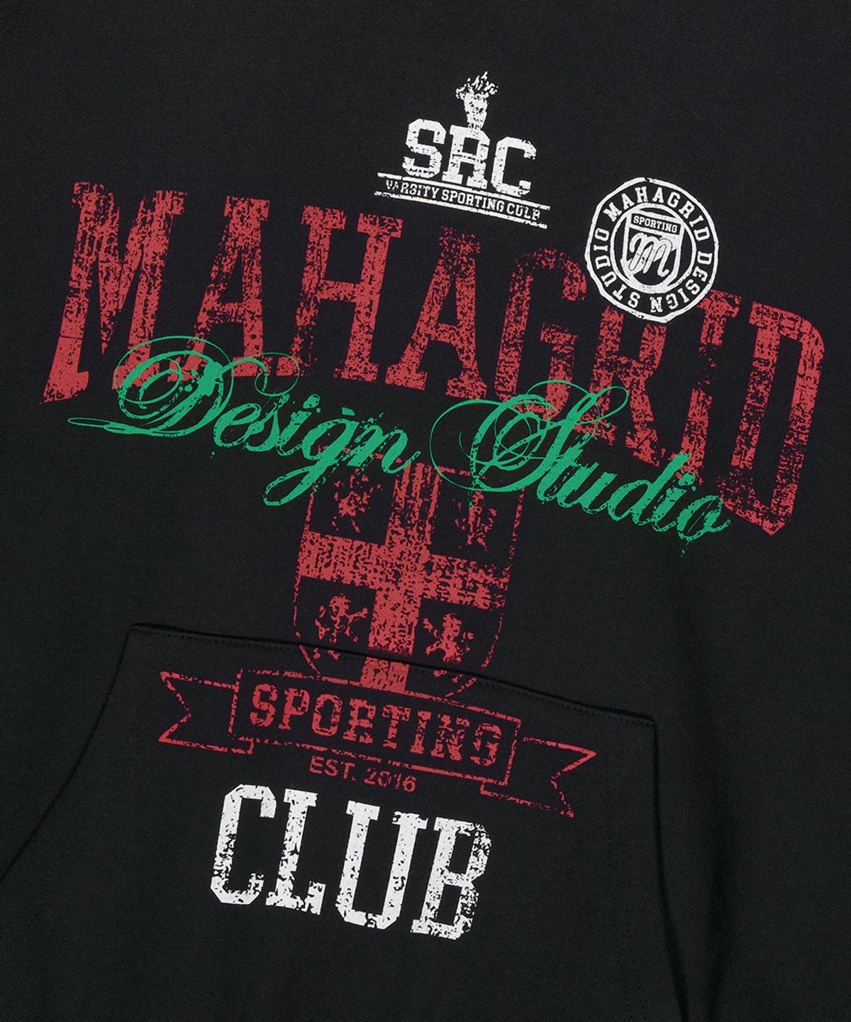 마하그리드(MAHAGRID) SPORTING CLUB HOODIE BLACK(MG2EFMM414A)