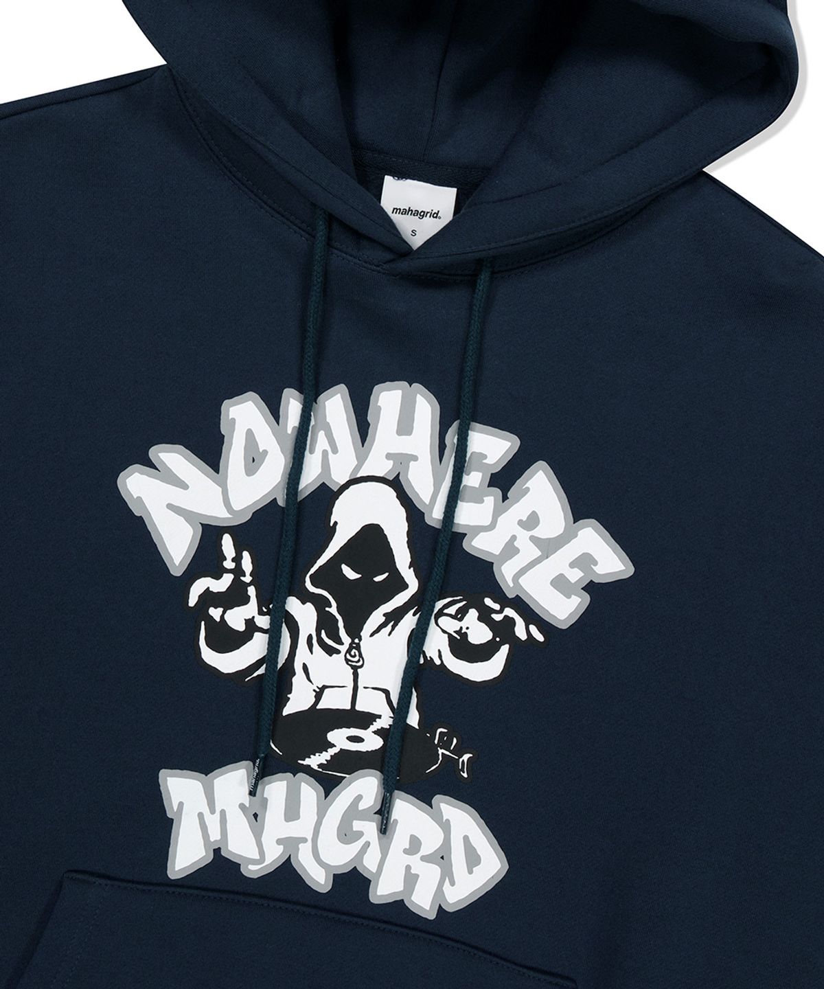 마하그리드(MAHAGRID) NOWHERE DJ HOODIE NAVY(MG2EFMM420A)