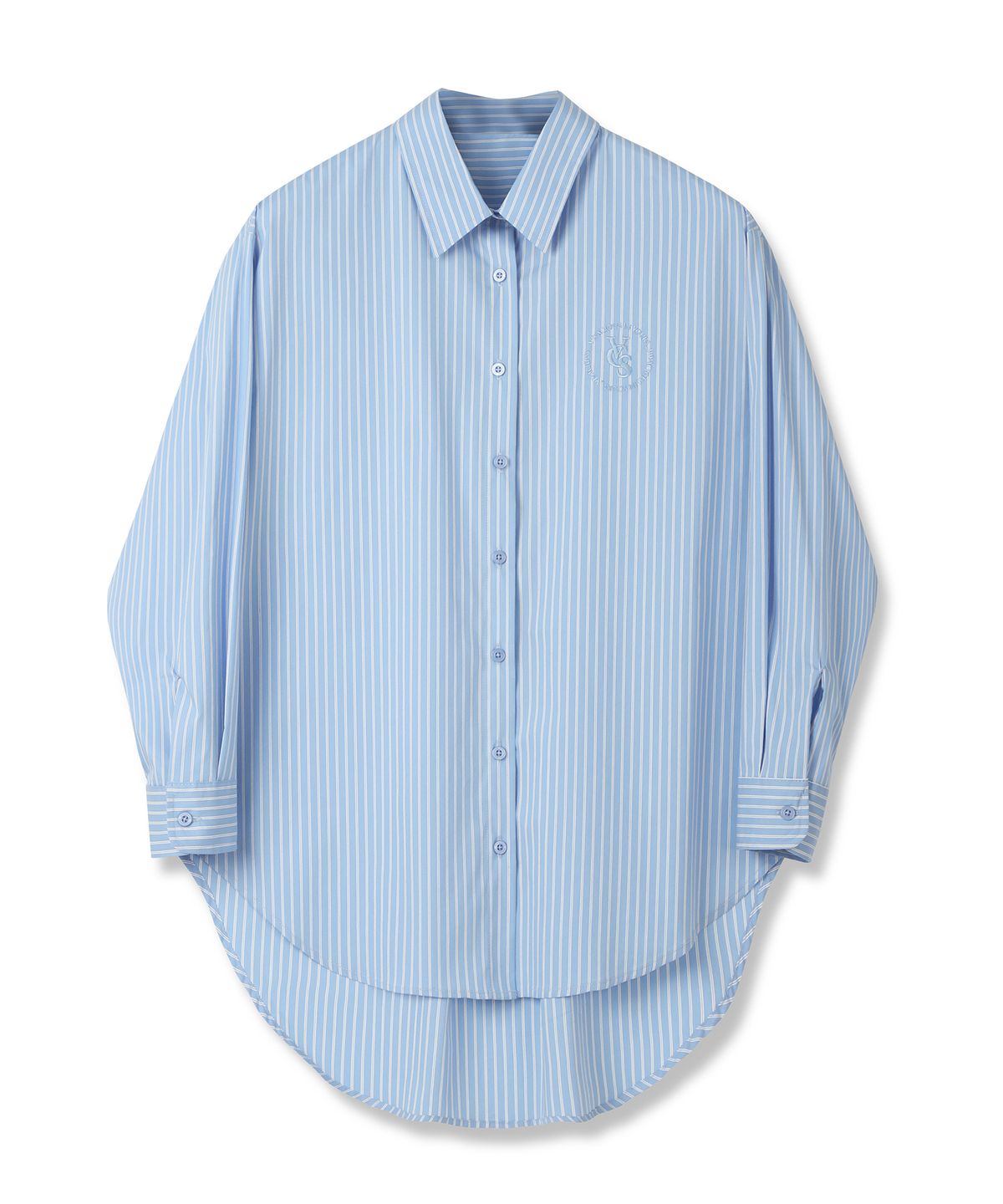 비바셔스(VIVACIOUS) Ciel Unbalance Stripe Shirt - 2COL