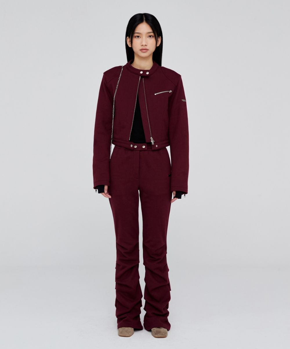 アウターその他 Opening Project W Biker Jersey Jacket Black MUSINSA | OPENING PROJECT W Biker Jersey Jacket - Burgundy