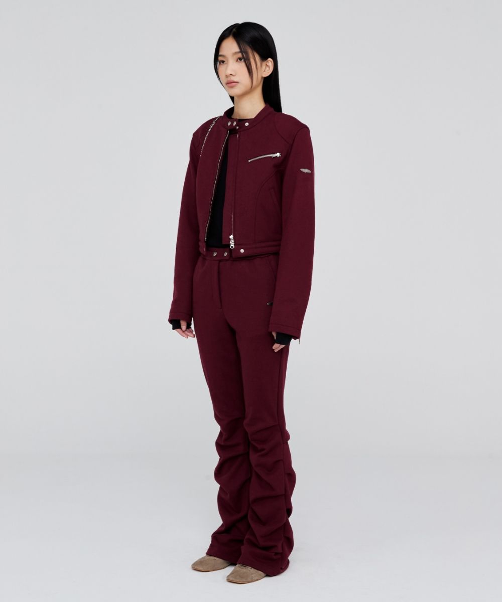 【OPENING PROJECT】24fw W Biker Jersey Jacket Opening Project W Biker Jersey Jacket - Black