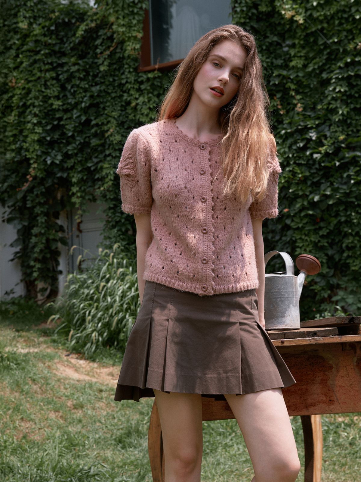 르니나(LENINA) VELO pleats mini skirt_3colors