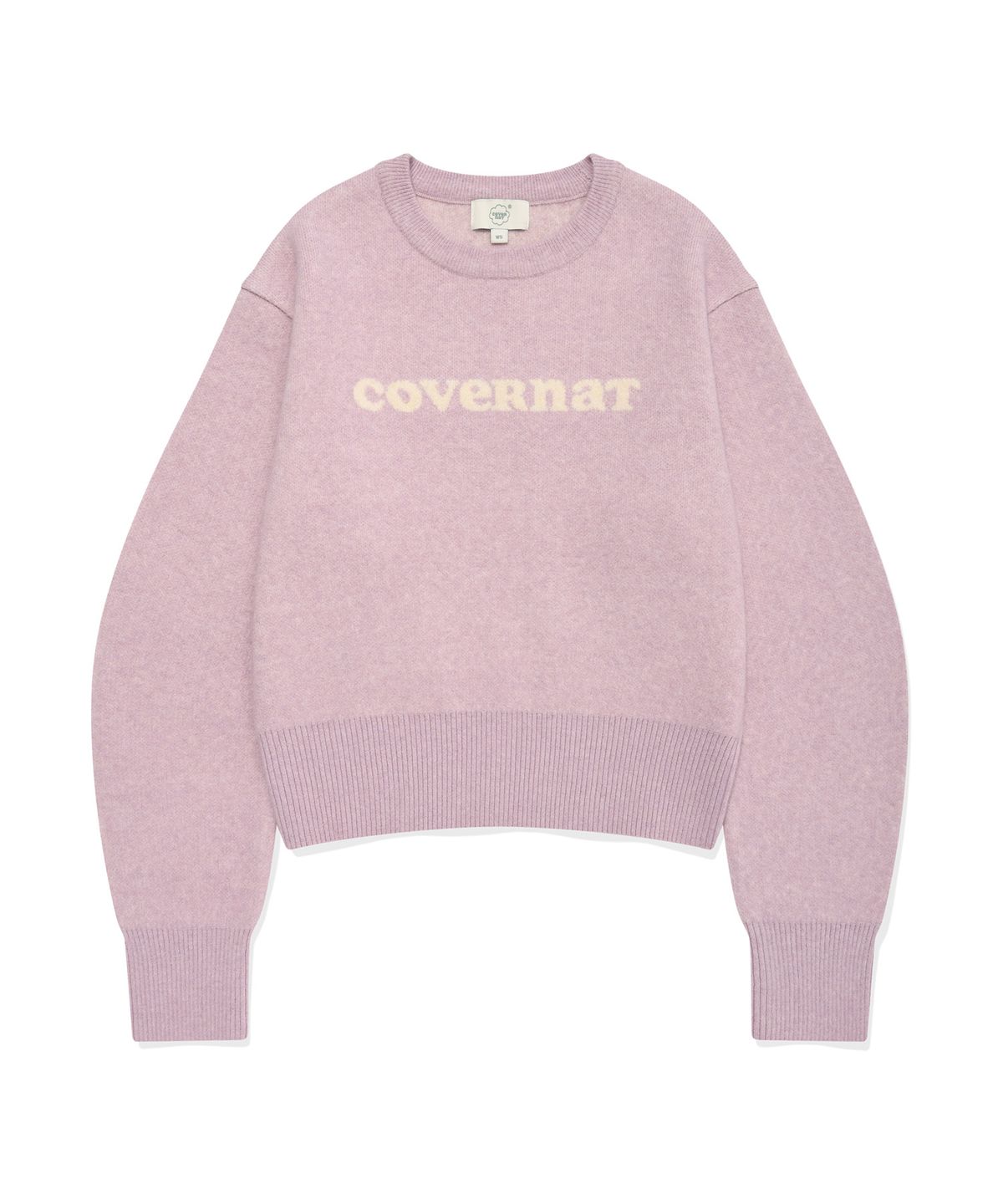 커버낫 우먼(COVERNAT WOMAN) 우먼 쿠퍼 로고 니트 Light Pink