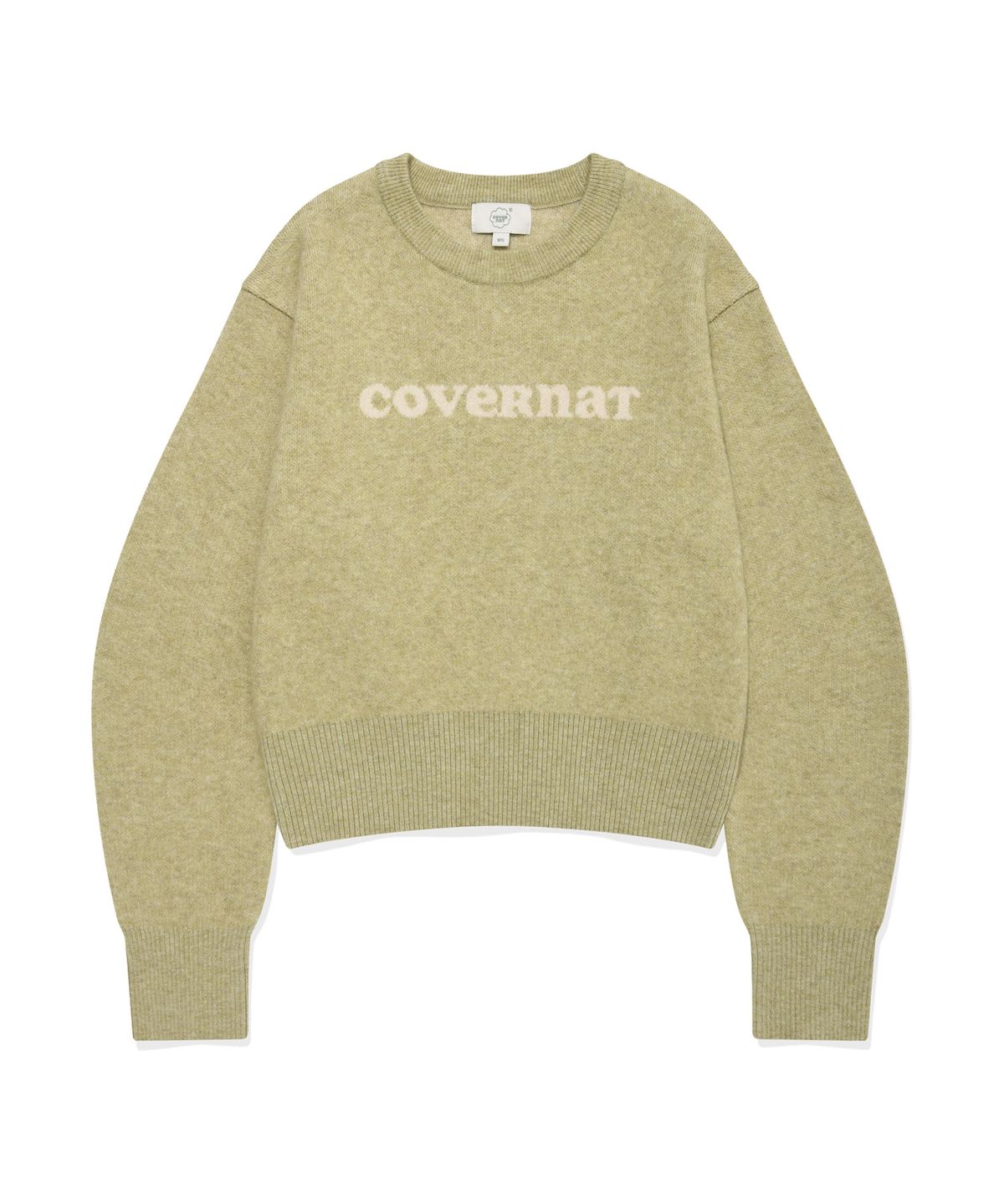 커버낫 우먼(COVERNAT WOMAN) 우먼 쿠퍼 로고 니트 Light Green