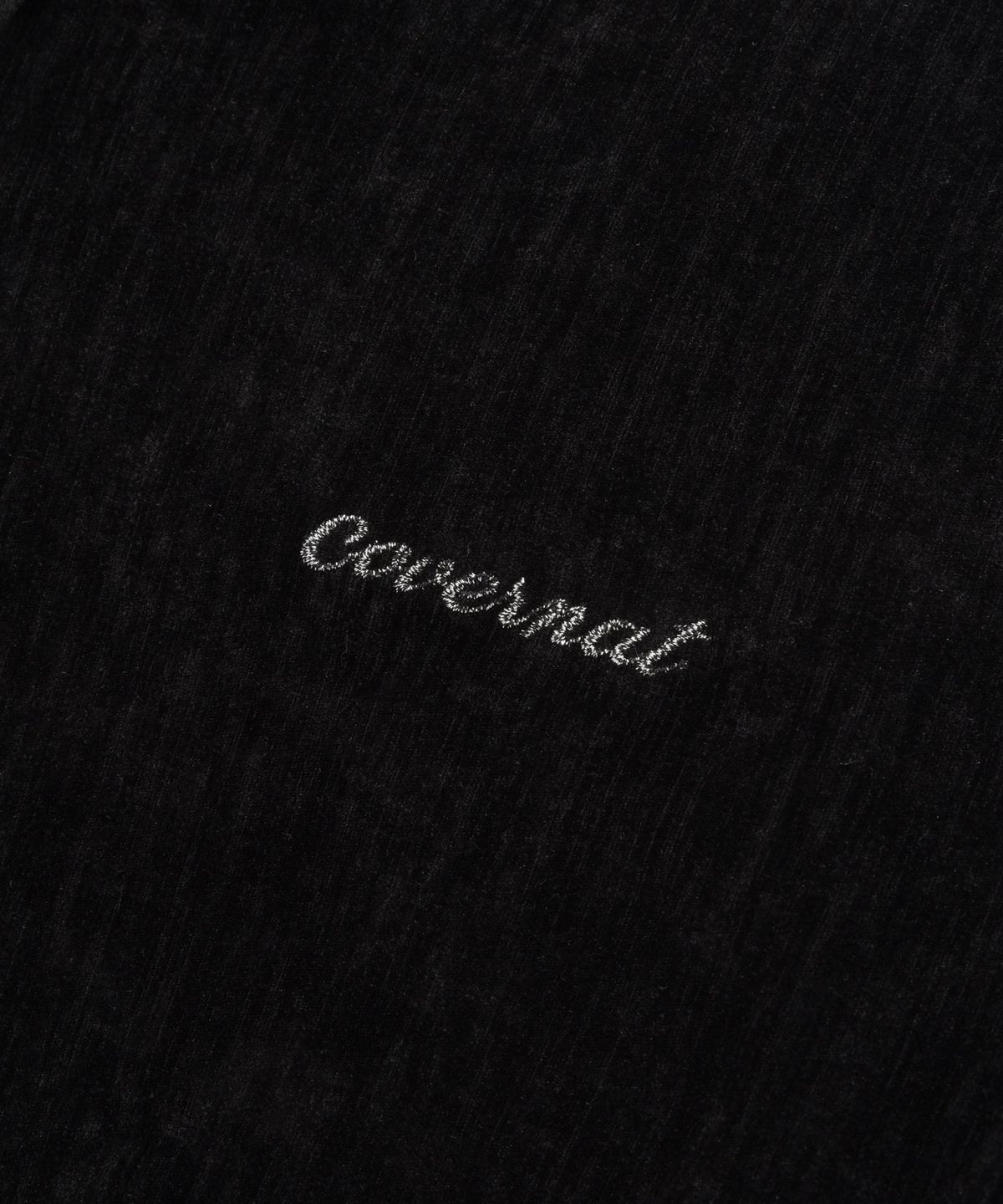 커버낫 우먼(COVERNAT WOMAN) 우먼 크롭 벨벳 후디 집업 Black