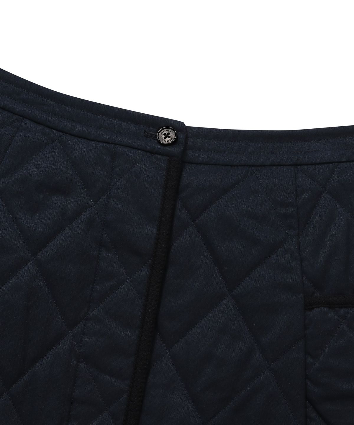 커버낫 우먼(COVERNAT WOMAN) 우먼 퀼팅 랩 미니 스커트 Dark Navy