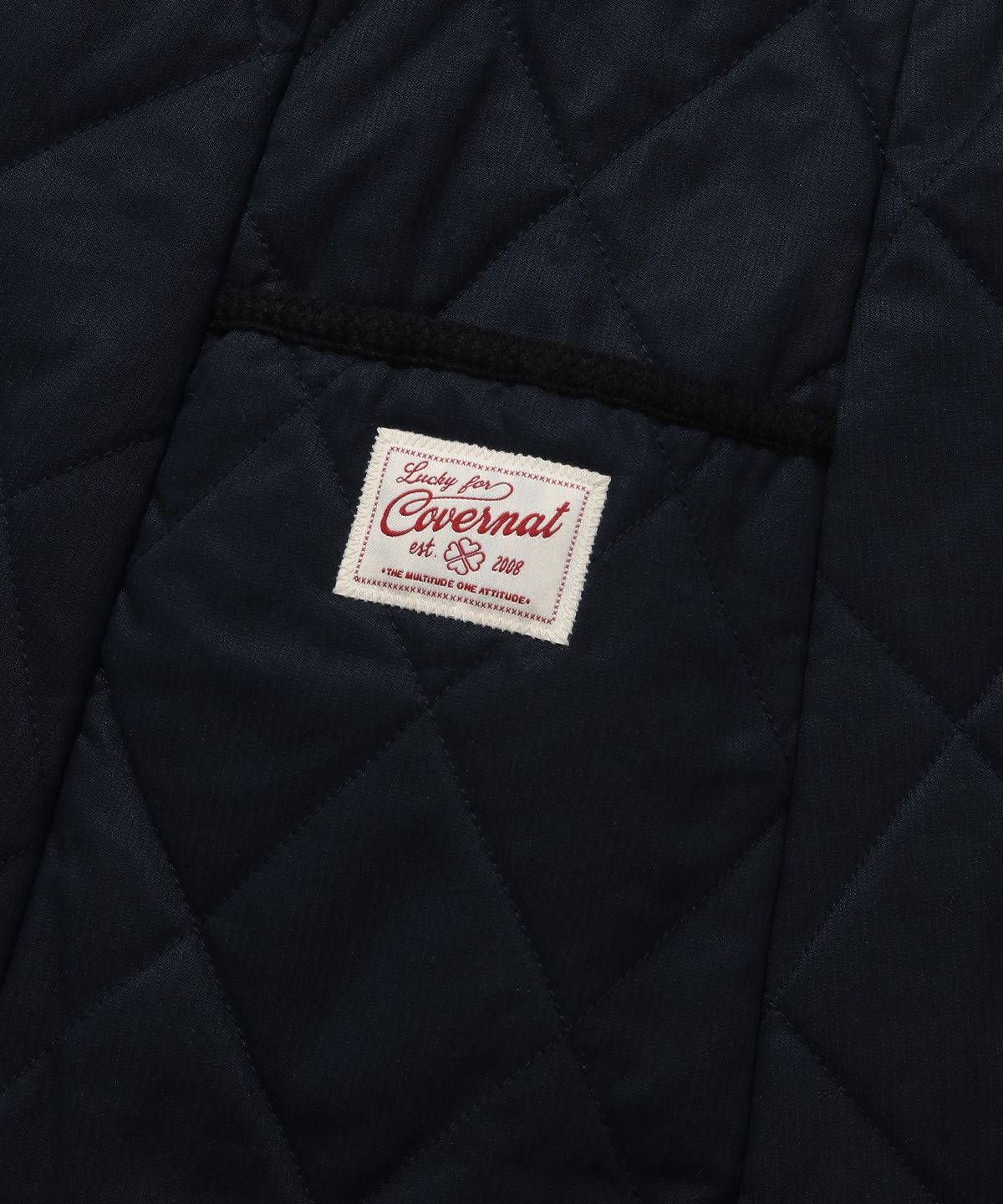 커버낫 우먼(COVERNAT WOMAN) 우먼 퀼팅 랩 미니 스커트 Dark Navy