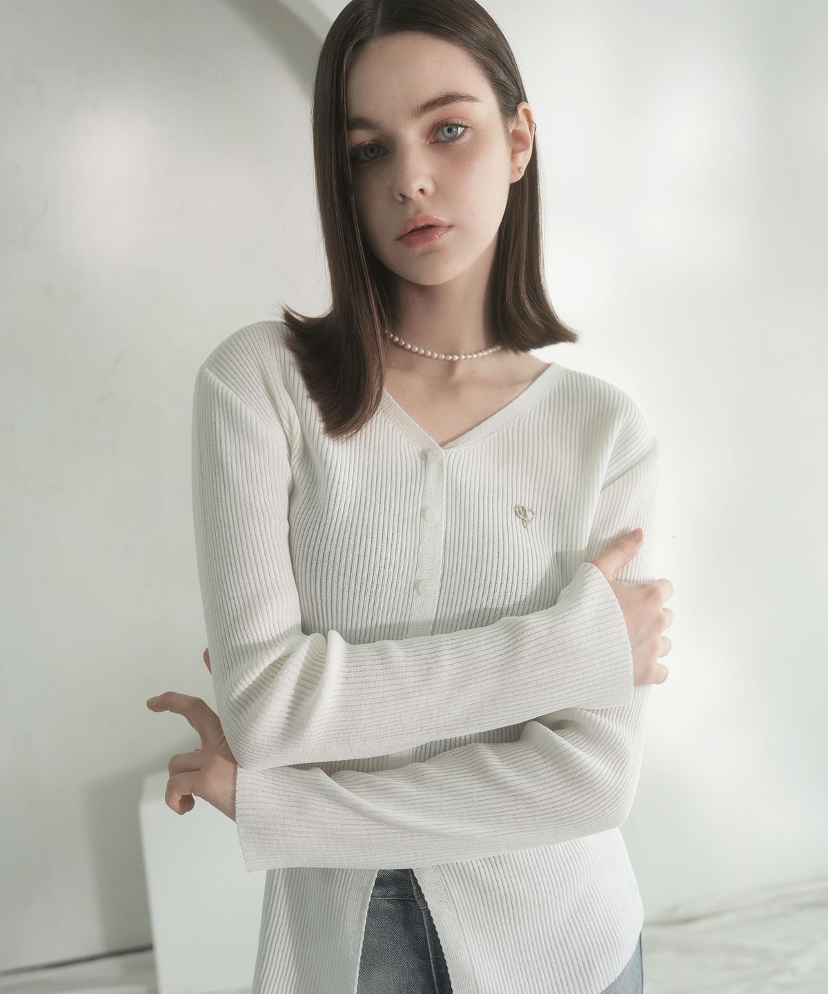 비바셔스(VIVACIOUS) Ormal V-neck Cardigan - 4COL